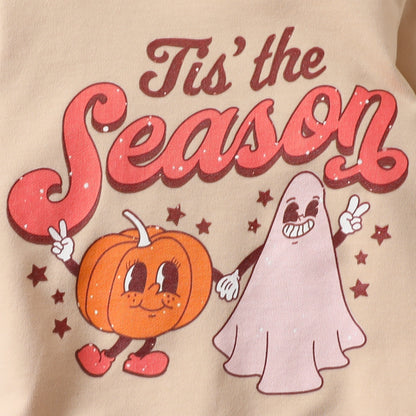 Halloween Pumpkin Cartoon Long Sleeve Baby Body Suit