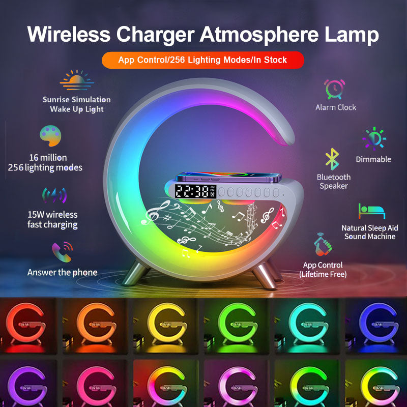 Rikmody Smart LED Lamp: Speaker, Wireless Charger