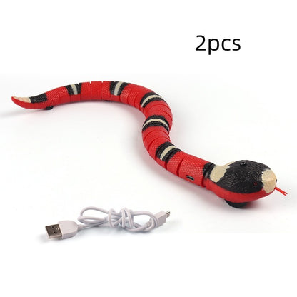 Smart Sensing Automatic Electronic Snake USB Toy for Cats