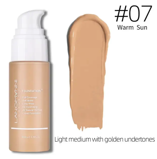 Langmanni 13 Colours Liquid Foundation Oil Control Concealer