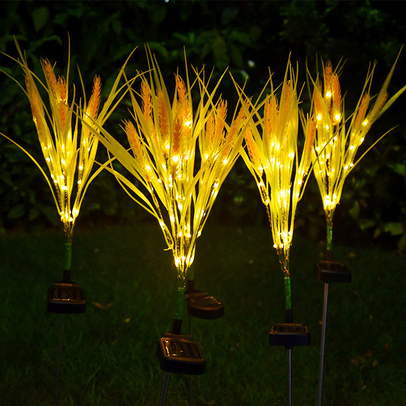 Solar Simulation Outdoor Garden Wheat Style Lamp