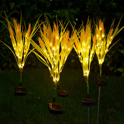 Solar Simulation Outdoor Garden Wheat Style Lamp