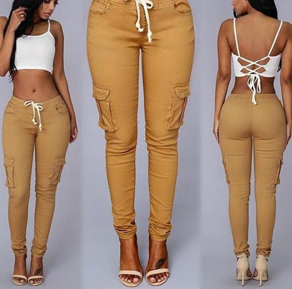 Effortless Style String Tie Casual Pants