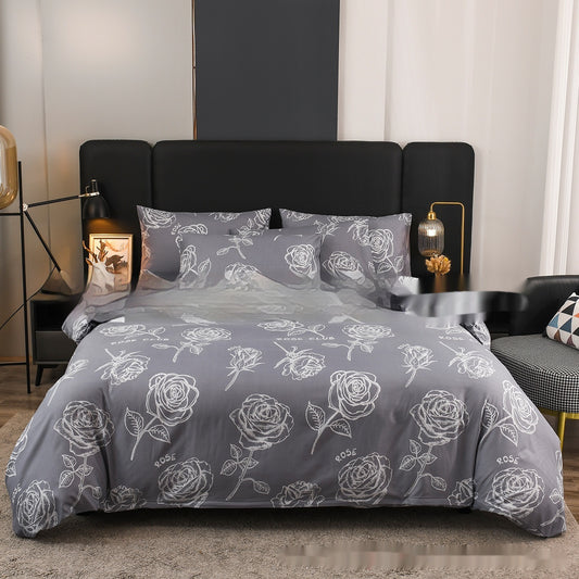 Flower Design Down Quilt Bed Set