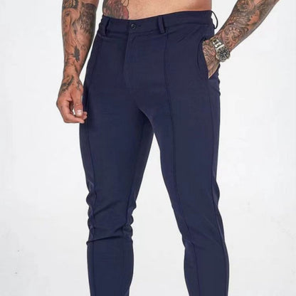 Slim-fit Men's Straight Leg Trousers