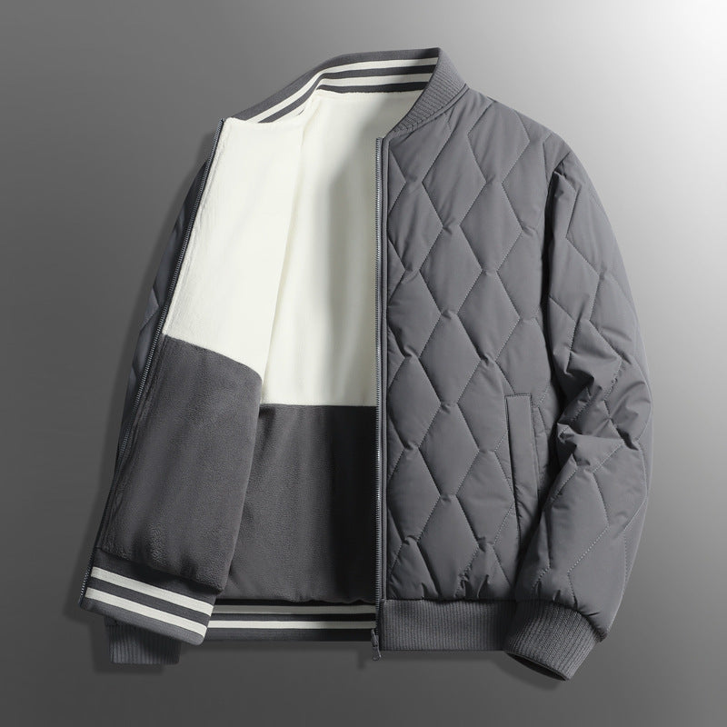 High-end Reversible Cotton Baseball Collar Jacket