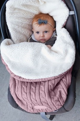 Baby Plain Thick Winter Stroller Sleeping Bag