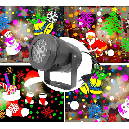 Outdoor Christmas Party Projector LED Lights - Rotating Xmas Pattern