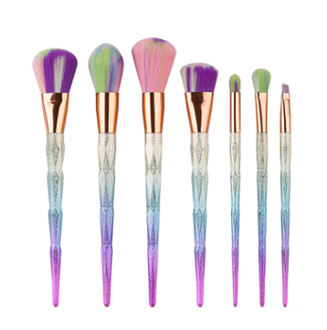 Dazzling 7-Diamond Makeup Brushes: Precision Beauty