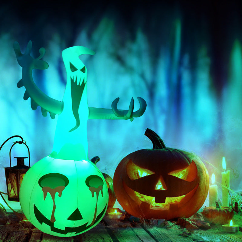 Halloween Inflatable Pumpkin Ghost Decorations with Light