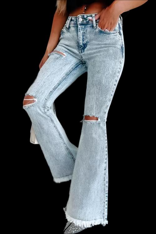 Ripped High Waist Edgy Jeans