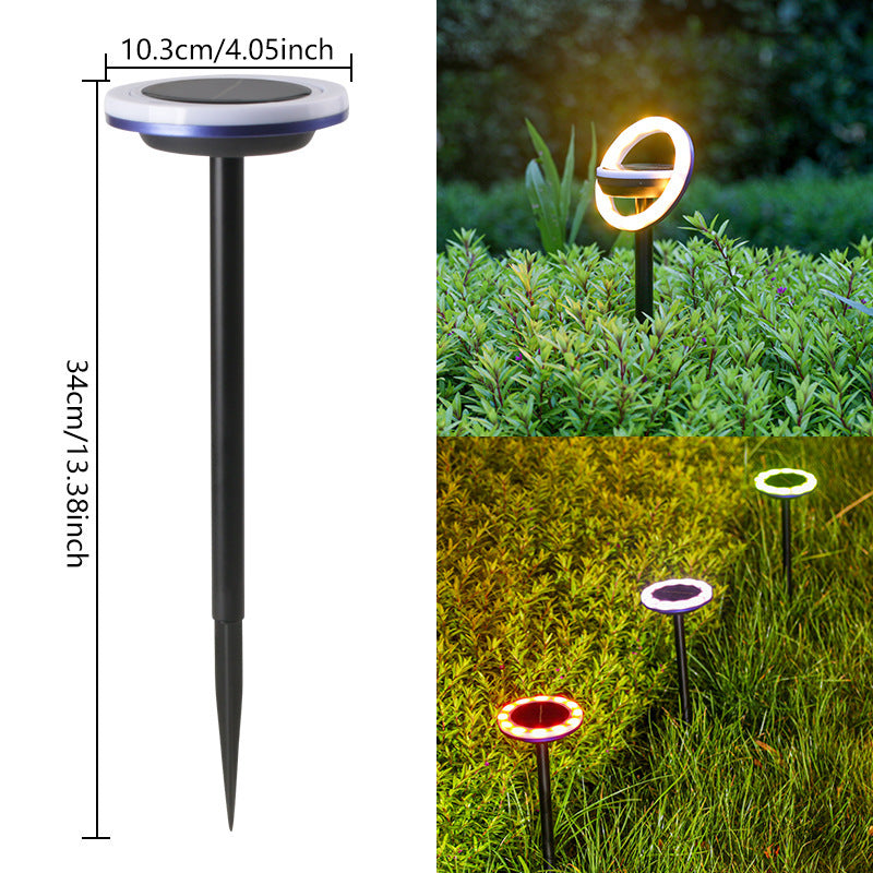 Solar Lawn Ring Light Outdoor Courtyard