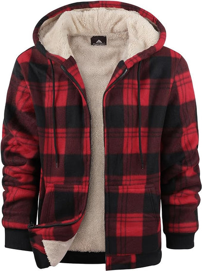 Woolen Cotton Padded Plaid Coat