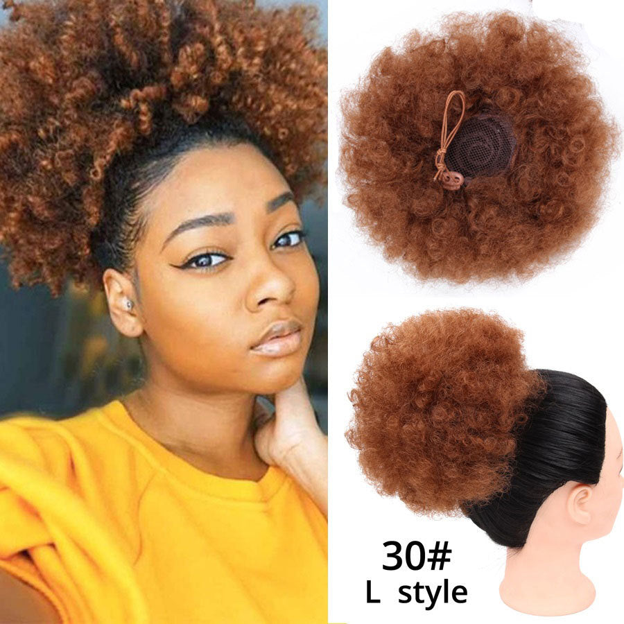 High Puff Afro Hair Ponytail