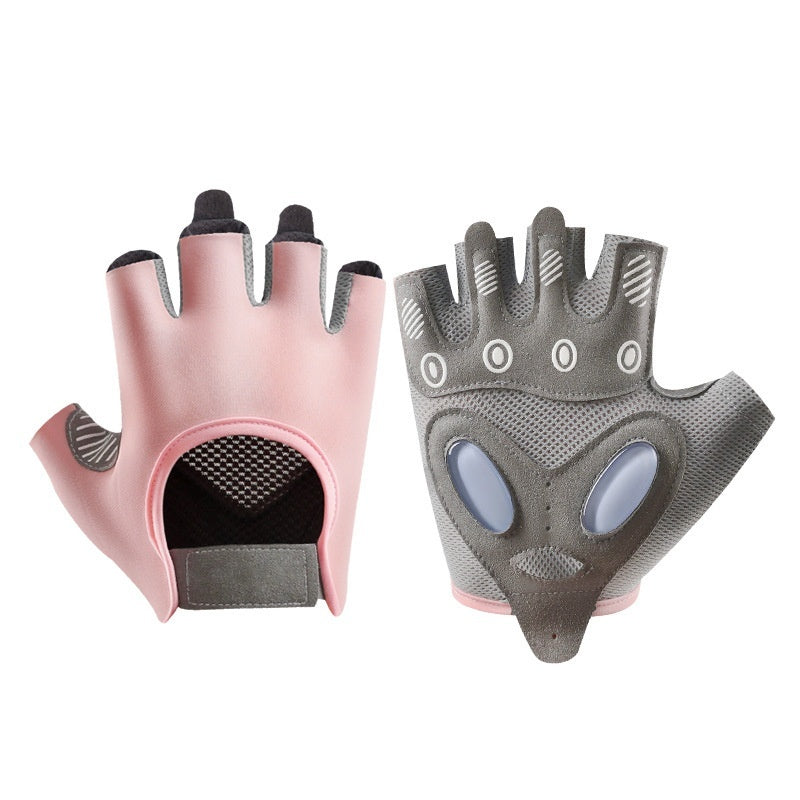 Women's Half Finger Training Thick Liquid Silicone Gloves