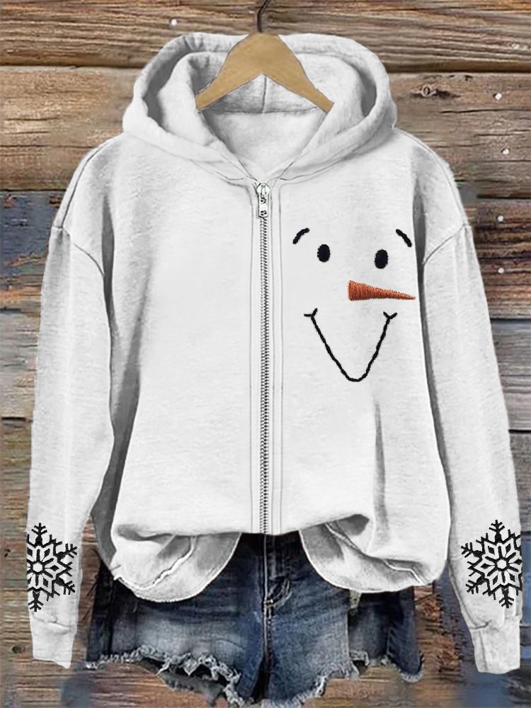 Animal Digital Printing Zipper Hooded Sweatshirt