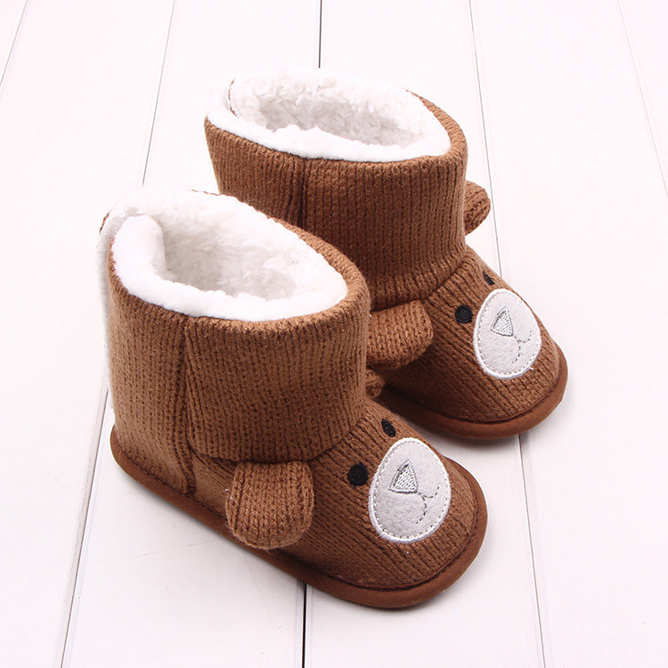 Cute Baby Winter Booties with Velcro Closure