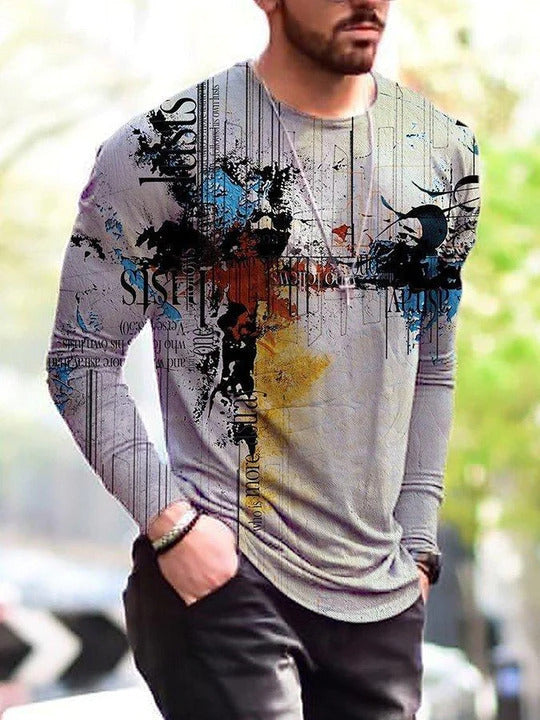 Printed Statement - Men's Long Sleeve Top