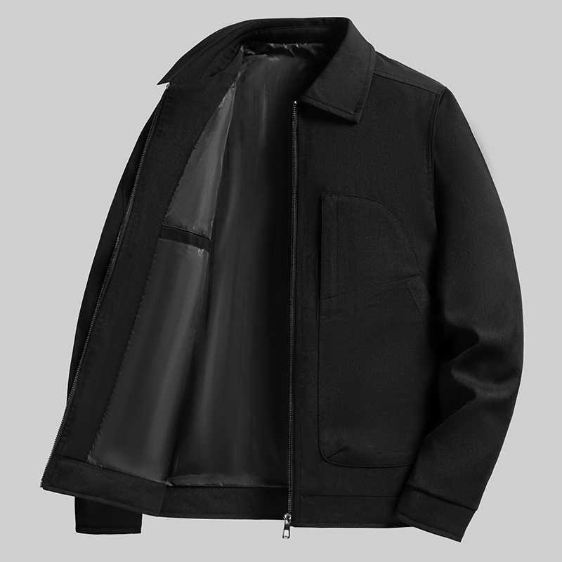 Black Smart Style: Men's Lightweight Jacket