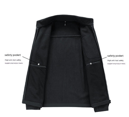 Soft Shell Windproof, Waterproof, Fleece-lined Thermal Jacket