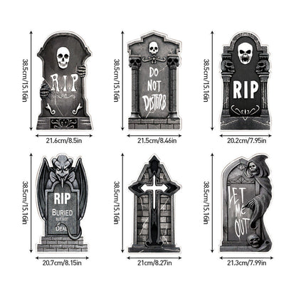 Tombstones 38cm Gravestone Outdoor Halloween Decoration Prop Graveyard