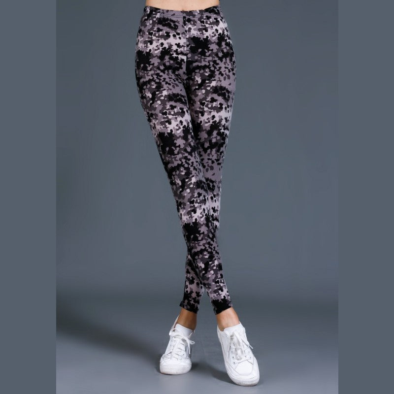 Printed Comfortable Camouflage Cotton Leggings