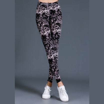 Printed Comfortable Camouflage Cotton Leggings