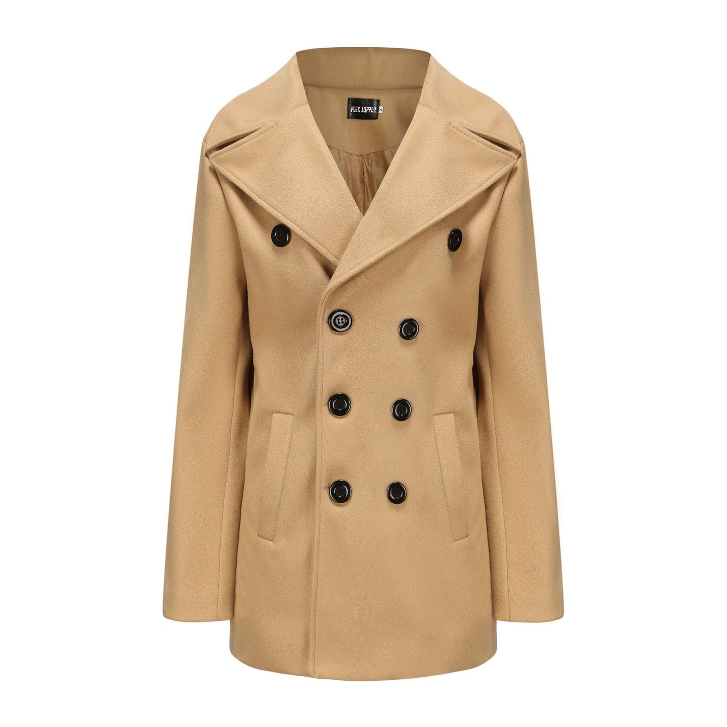 Classic Mid-Length Wool Coat: Timeless Elegance