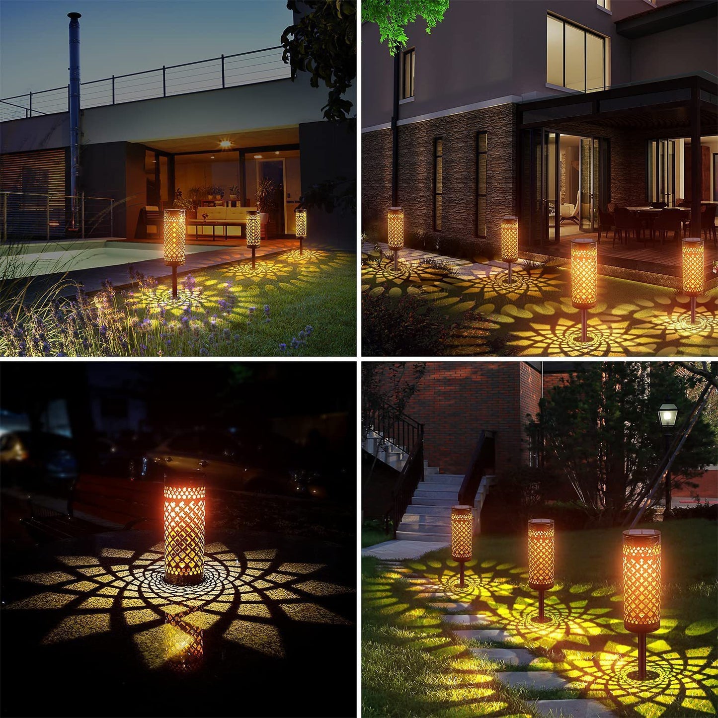 Metal Waterproof Solar-powered Lawn Lamps