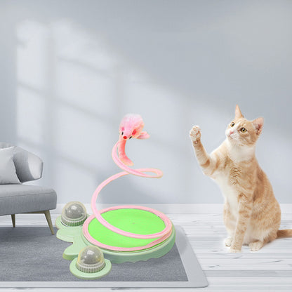 Cat Toy Spring Coil Mouse To Relieve Boredom