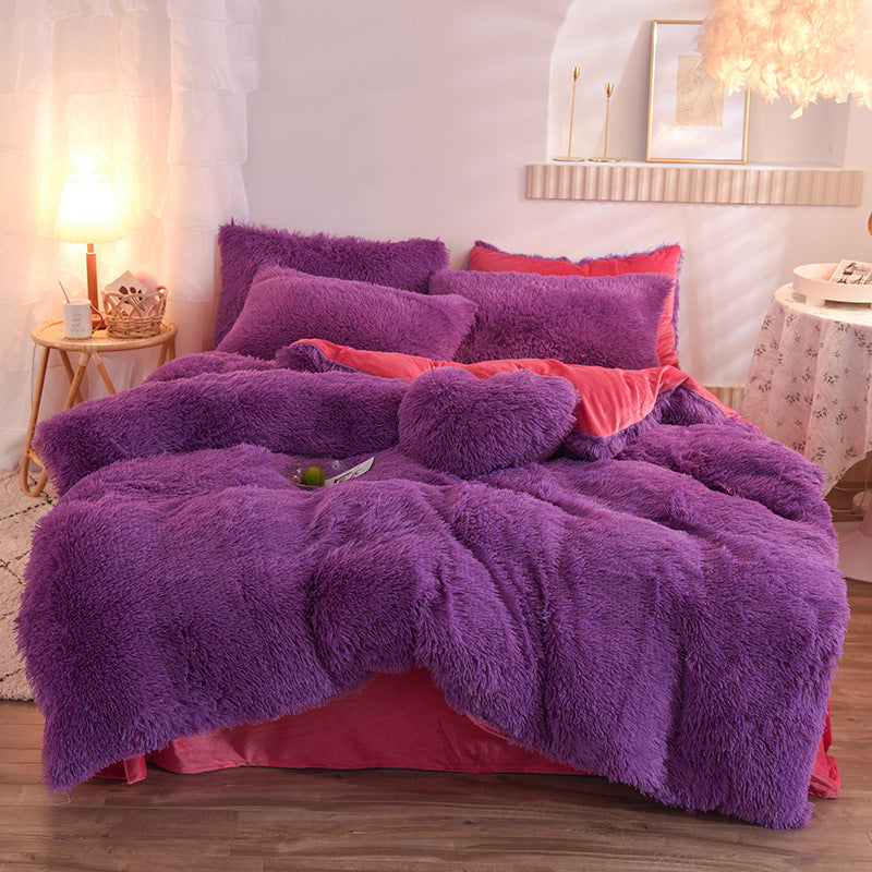 Luxury Thick Winter Fleece Duvet Cover