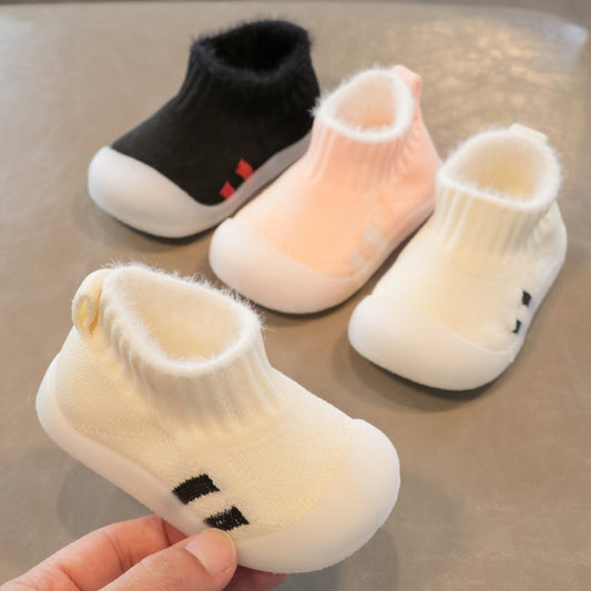 Baby/Toddler Soft Woolen Sock Shoes with silicon sole