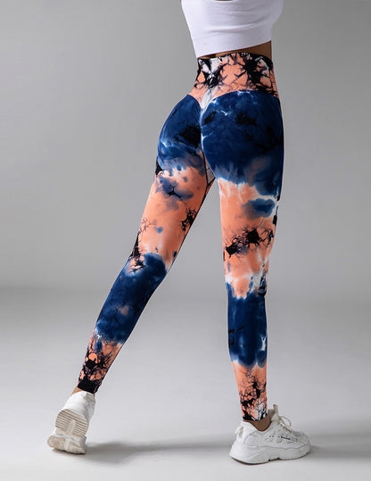 Tie-Dyed Fitness Yoga Pants: Trendy Comfort