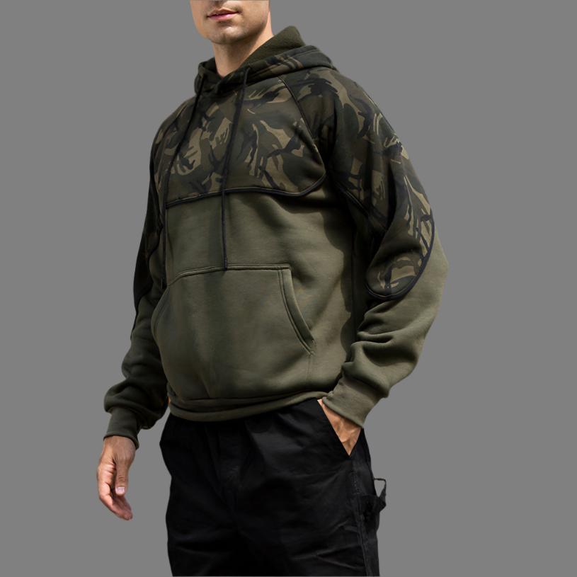 Men's Camouflage Fleece Pullover Sweater