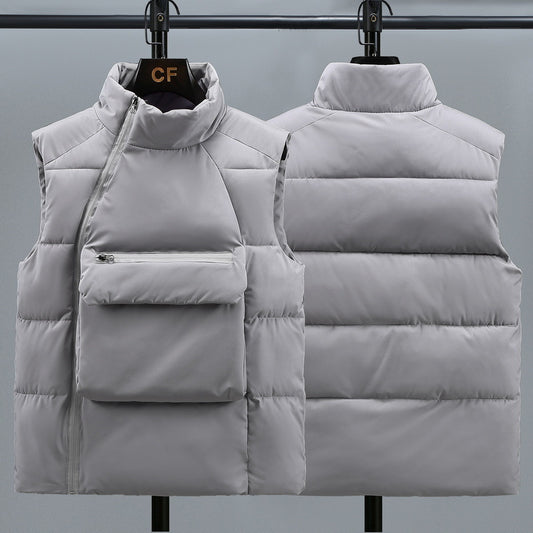 Winter Thermal Sleeveless Vest: Large Pockets