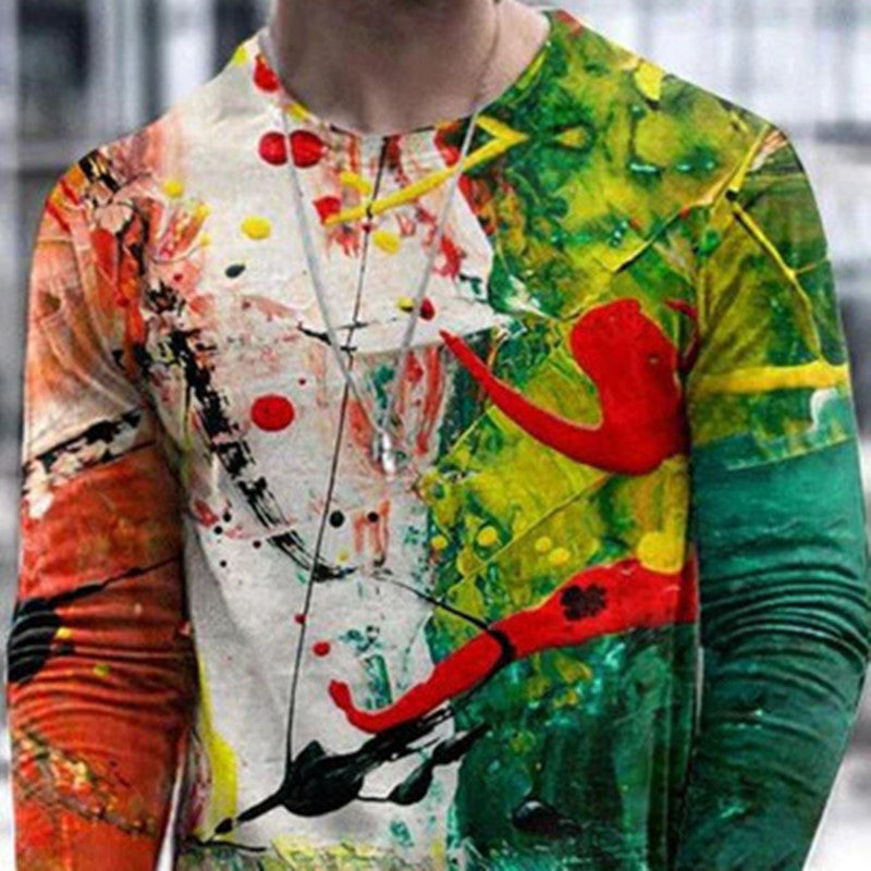 Printed Statement - Men's Long Sleeve Top