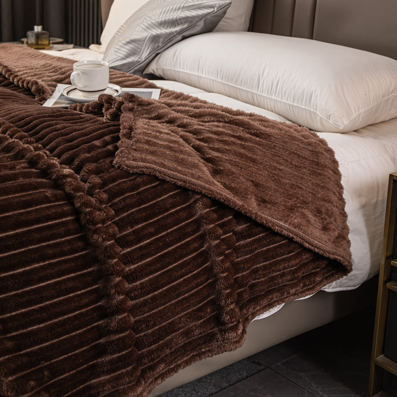 Velvet Flannel Blanket: Luxurious Comfort for Cozy Nights