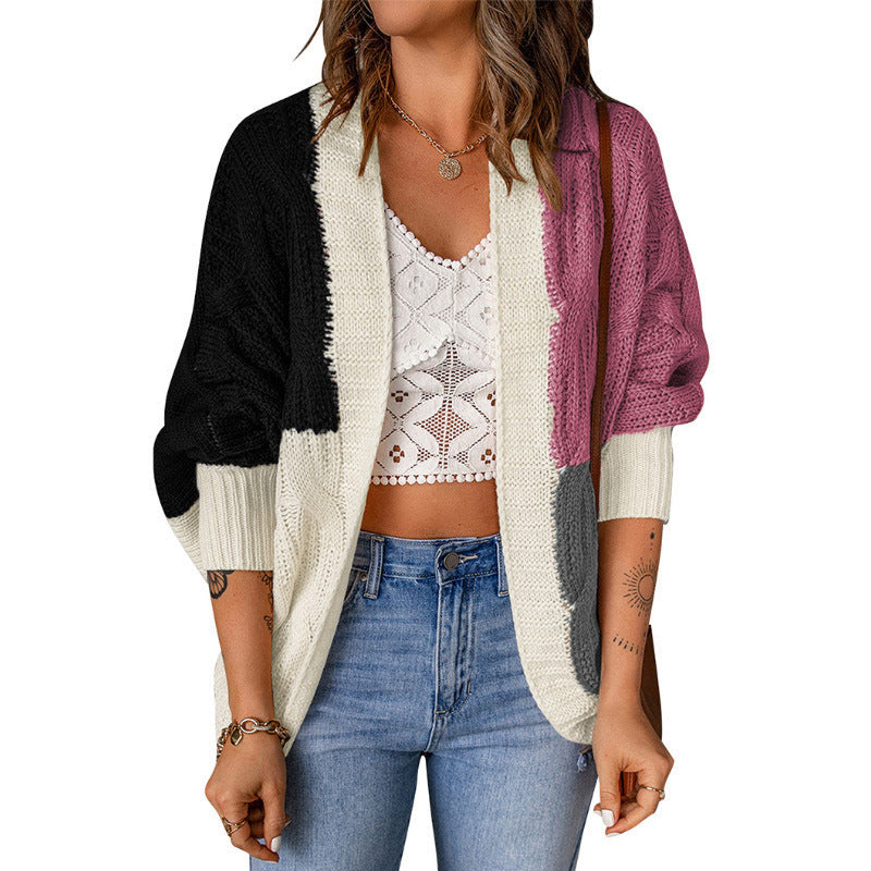 Cozy Chic: Colourful Knitted Cardigan