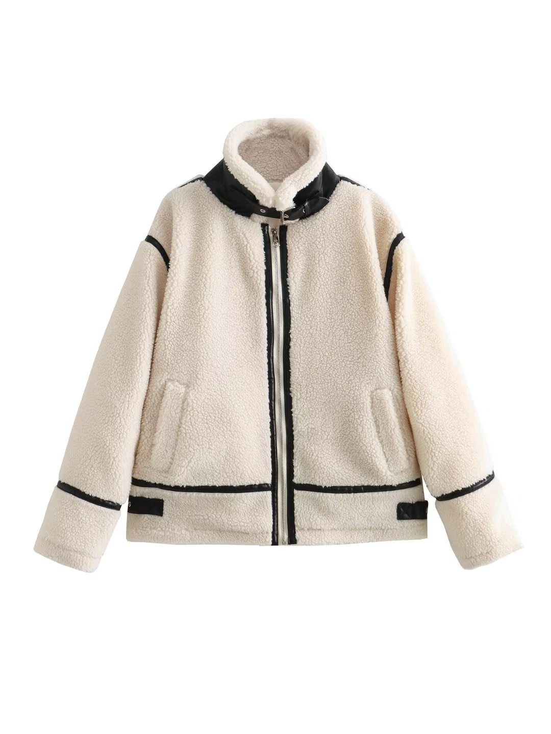 Luxurious Warmth Cream Wool Jacket