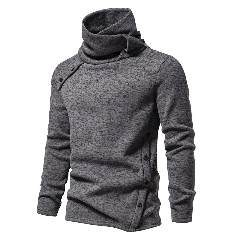 Men's Coziness: Cascading Collar Sweater