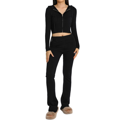 Ladies Black Comfy pants and hoodie