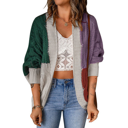 Cozy Chic: Colourful Knitted Cardigan