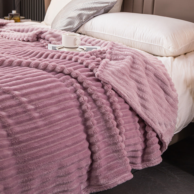 Velvet Flannel Blanket: Luxurious Comfort for Cozy Nights