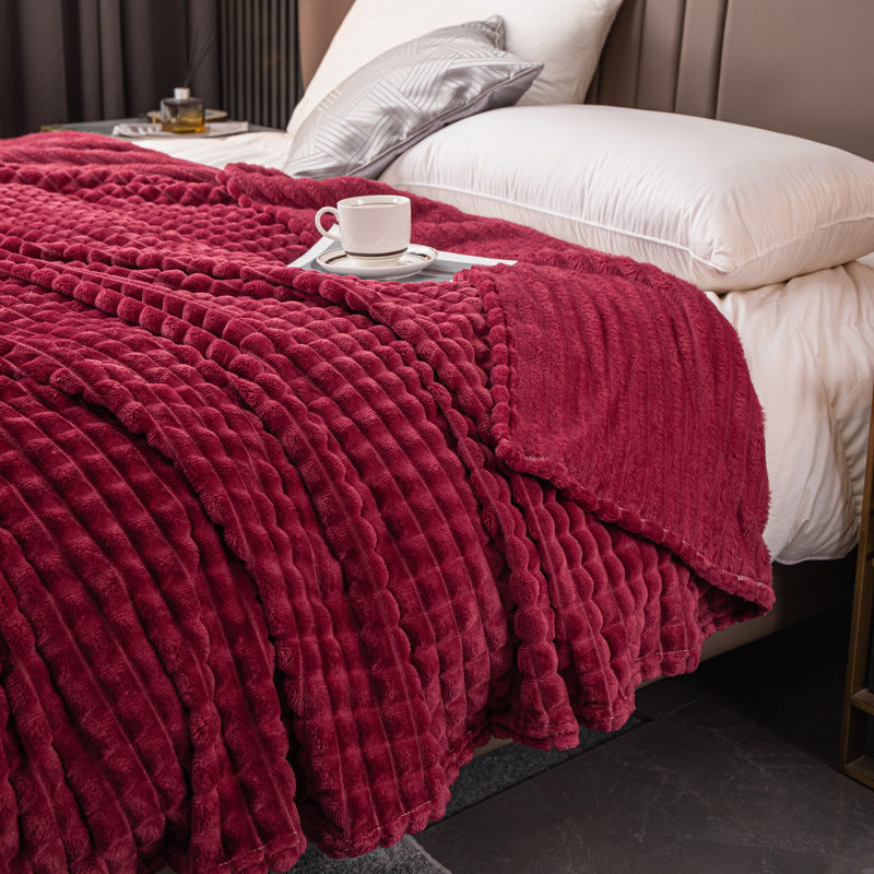 Velvet Flannel Blanket: Luxurious Comfort for Cozy Nights