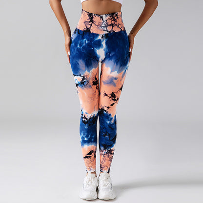 Tie-Dyed Fitness Yoga Pants: Trendy Comfort