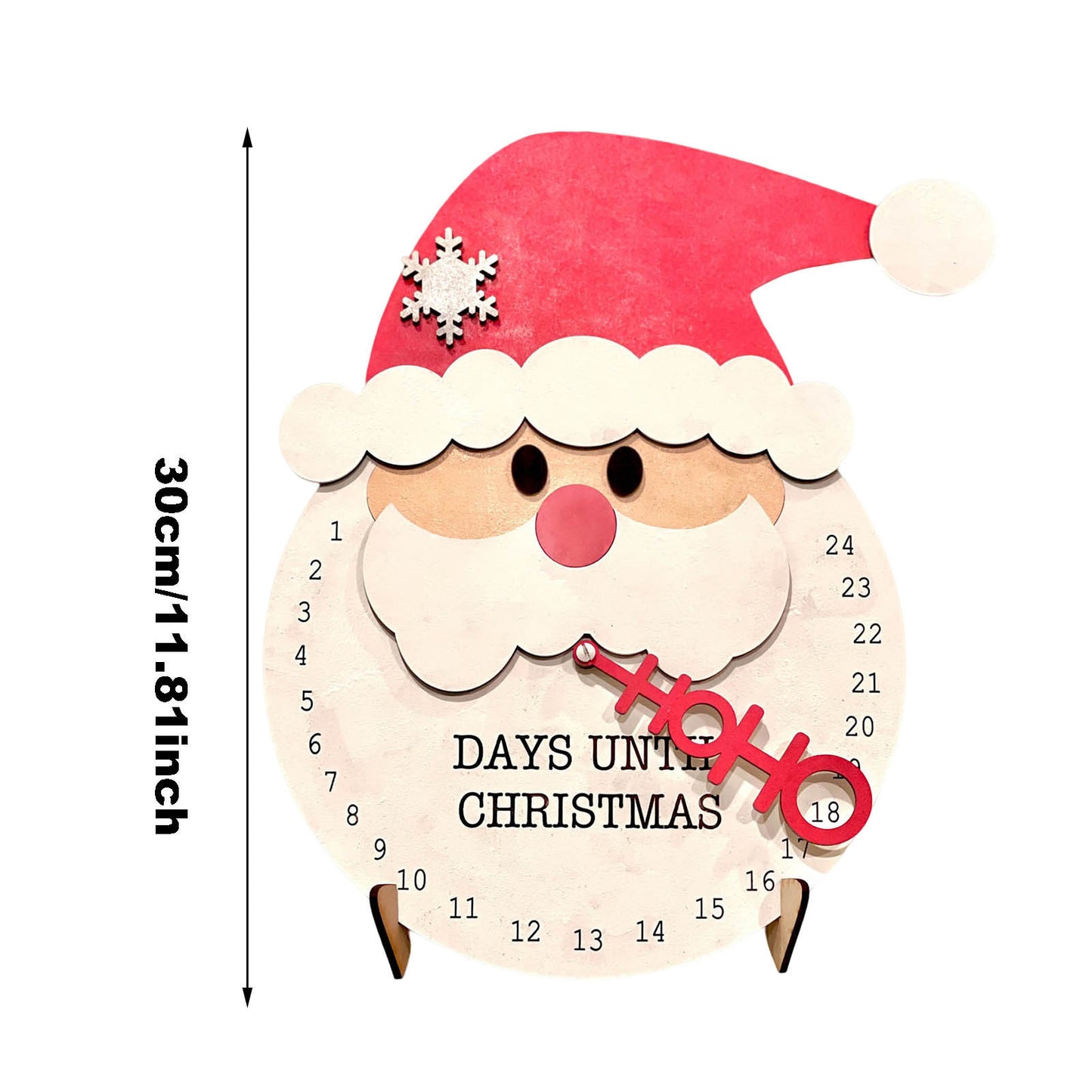 Christmas Countdown Decoration Wooden Ornament