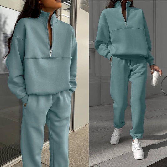 Sweater And Trousers Casual Two-piece Set