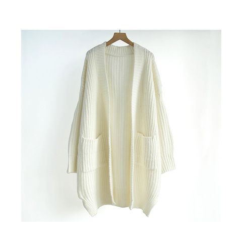 Cozy Elegance: Women's Knitted Long Sweater Cardigan