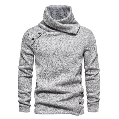 Men's Coziness: Cascading Collar Sweater