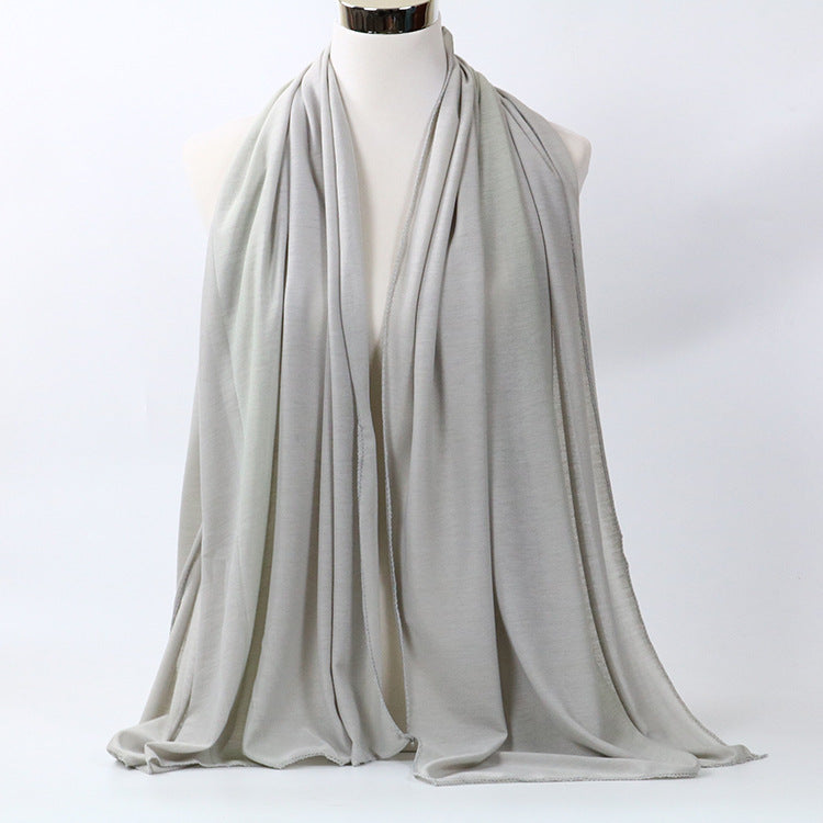 Monochrome Cotton Jersey Scarf